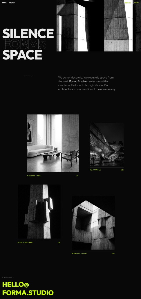 Forma Studio Homepage